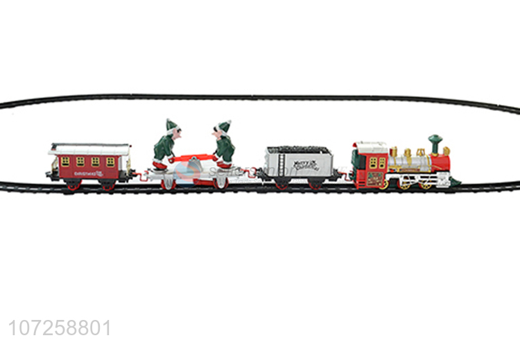 New products children electric battery operated Christmas rail train track toys
