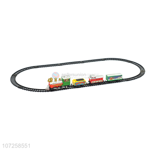 China supplier track train toy slot toy plastic rail train set