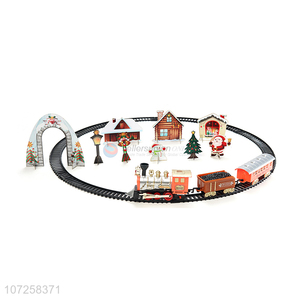Bottom price kids toys battery operated Christmas train set with track