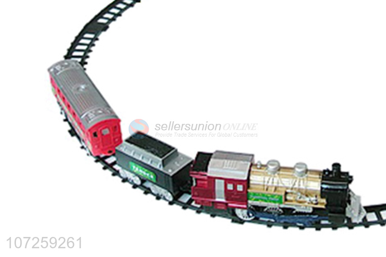 Professional supply battery operated express train railway set slot toys