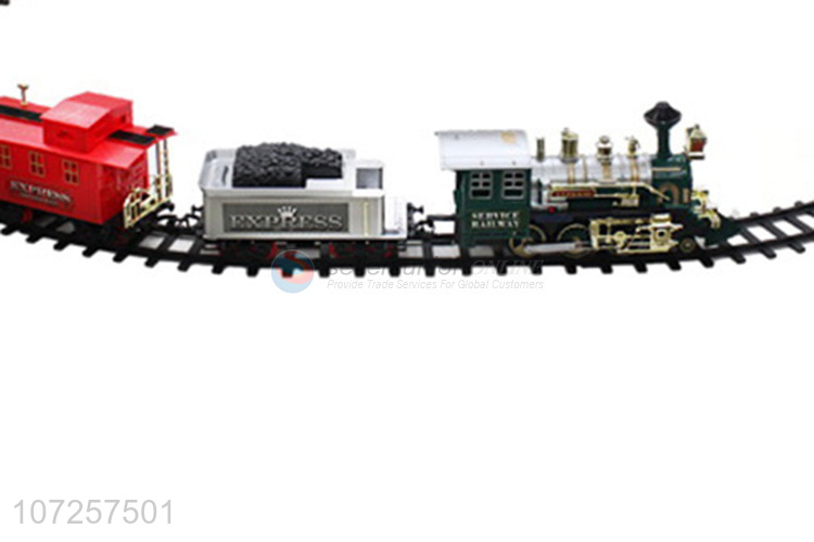 China manufacturer battery operated smoke train toy set for toddlers