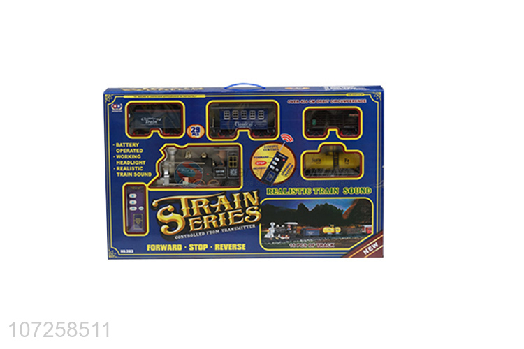 Best sale battery operated train set toy electric plastic toys