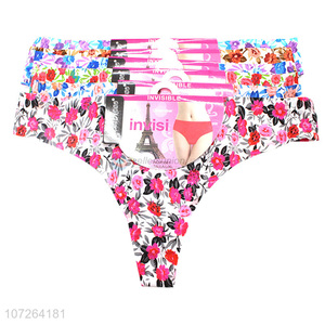 Low Price Women Thong Panties Low Rise Breathable Underpants