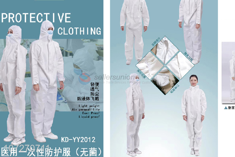 Good quality sterilized disposable medical protective clothing antibacteria solation coverall with FDA CE certification