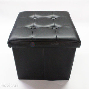 Premium quality foldable faux leather <em>storage</em> stool <em>storage</em> <em>chair</em>