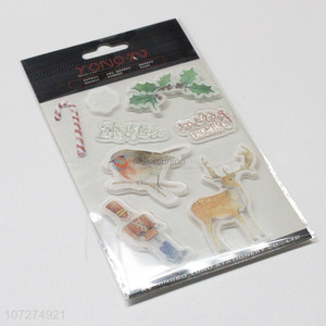 Hot selling Christmas decoration clear stamps kids toy