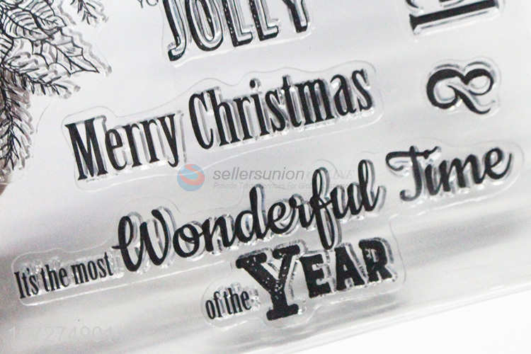 Hot products Christmas decoration transparent stamps kids toy