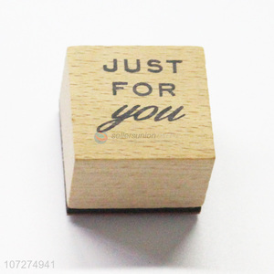 Popular products cube wooden stamp for diy paper card