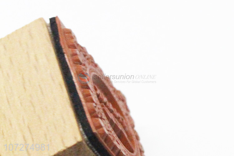 Wholesale cheap wooden stamp for diy greeting card