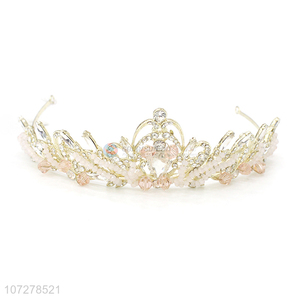 Delicate Design Rhinestone Princess Crowns Bridal Wedding Tiaras