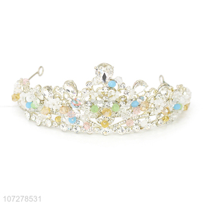 Best Selling Rhinestone Alloy Wedding Pageant Crown And Tiaras
