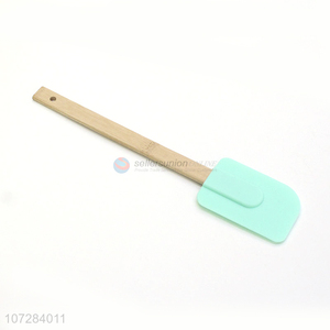 Wholesale Unique Design Bbq Silicone Shovel With Bamboo Handle