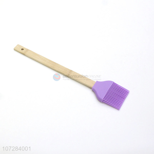 Low Price Silicone Bbq Brush With Bamboo Handle