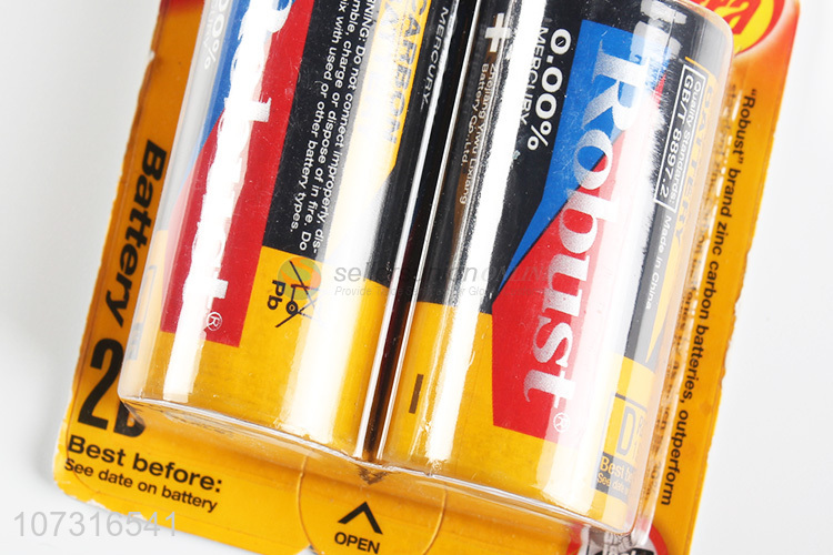 Premium products 1.5V carbon zinc battery set D size batteries