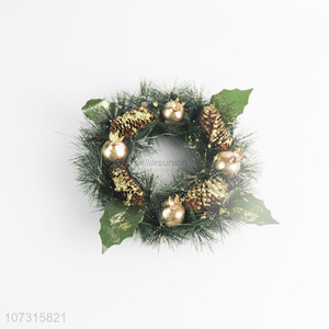 Premium quality hanging pinecone Christmas wreath for home decor