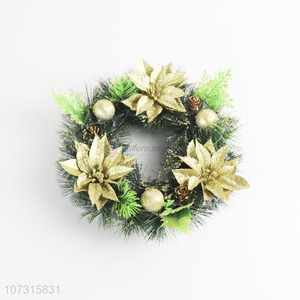 Superior quality pinecone Christmas wreath for door decoration