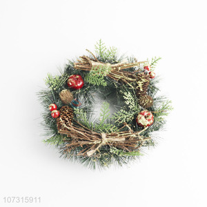Promotional items hanging pinecone Christmas wreath for home decor