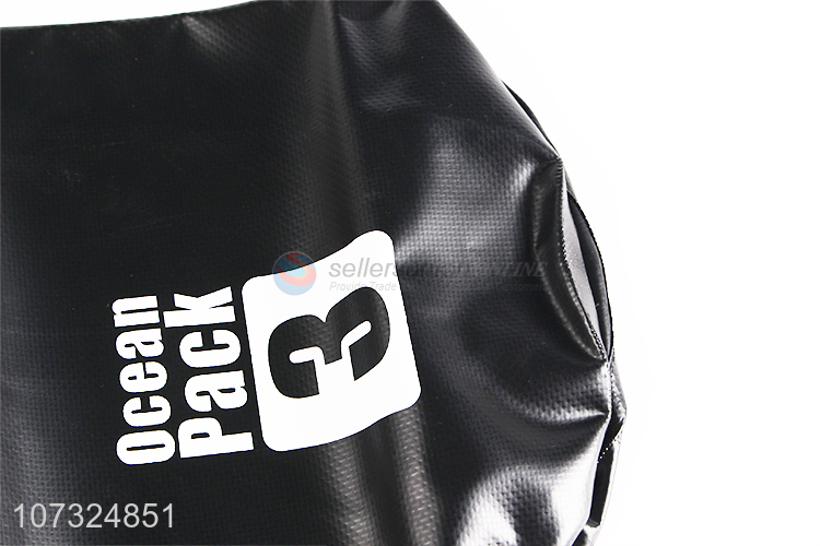 Portable Foldable 3L Outdoor Waterproof Bag Black Ocean Pack