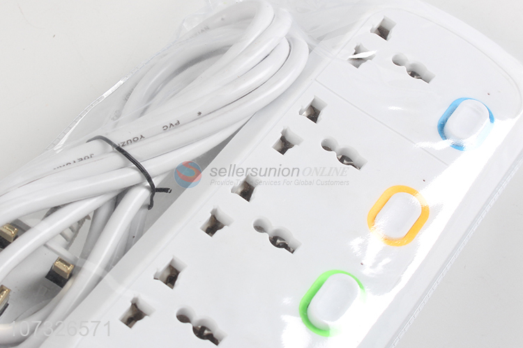 New arrival 3 pin electrical switch socket outlet power strip