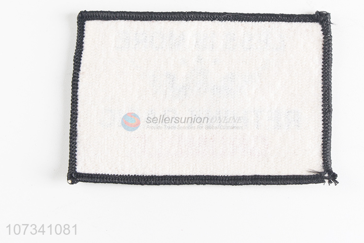 Good Quality Rectangle Cloth Patch Embroidered Garment Applique