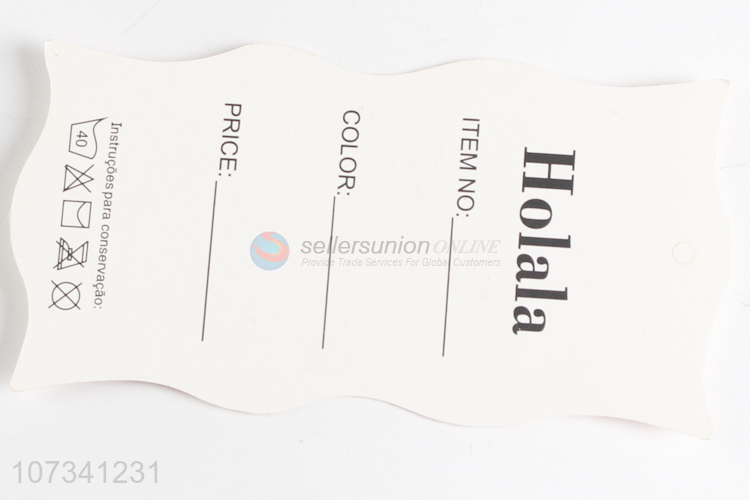 Custom Design Printing Name Logo Paper Garment Hangtag