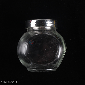 Suitable price transparent glass sugar jar glass candy jar