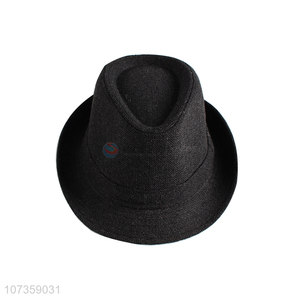 New Style Wool Felt Fedora Hat Winter Billycock Hat