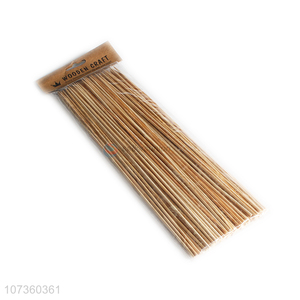 Good Quality Disposable Natural Wood BBQ Skewer Round Roasting Sticks