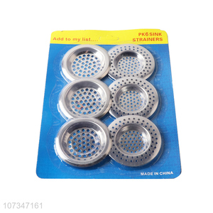 Good quality 6pieces stainless steel sink strainer for kitchen