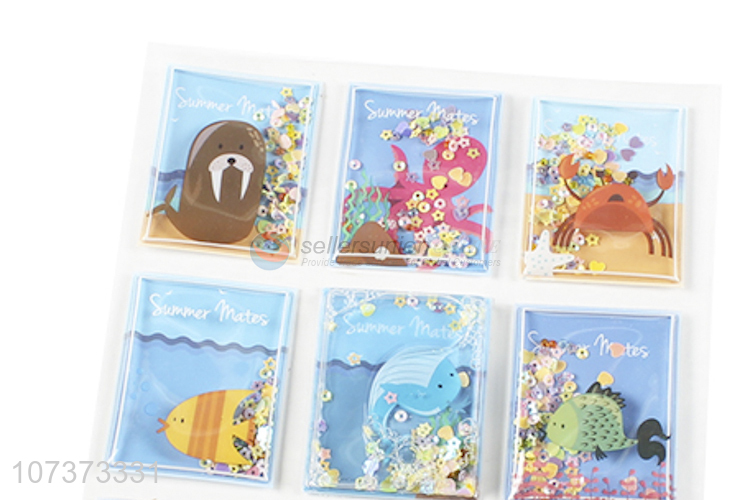 New design inflated sea animal sticker fashion puffy pvc stickers
