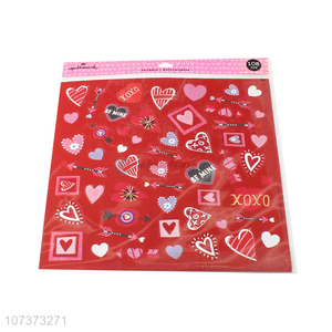 Popular products heart stickers self-adhesive paper stickers for decoration