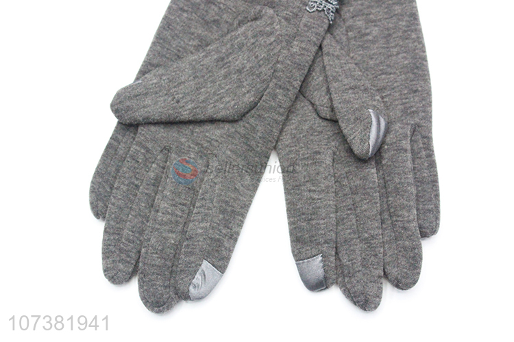 Best Price Ladies Mirco Velvet Gloves Winter Warm Gloves
