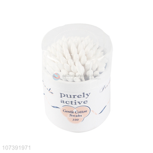 Bottom Price 100 Count Plastic Stick Double Tipped Cotton Swabs