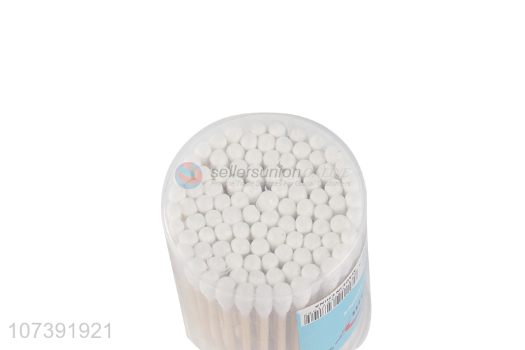 Best Price 100 Count Eco-Friendly Double Heads Disposable Cotton Swabs