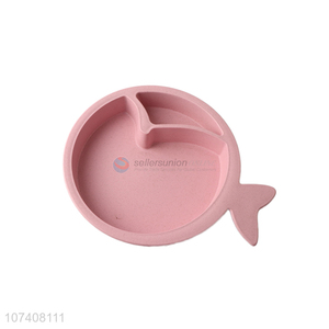 Cute design fish shape kids lunch plate for sale
