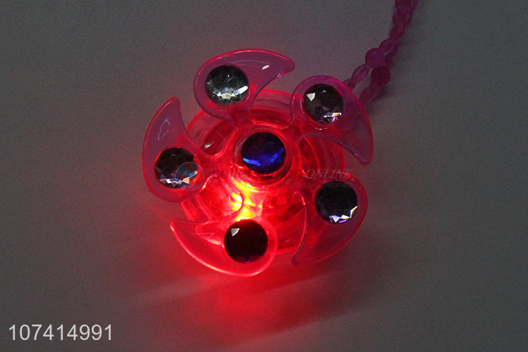 Hot Sell Flashing Gyro Necklace New Creative Children Toys