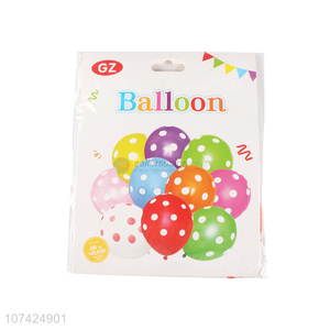Good market 12 inch latex balloon birthday party balloon set