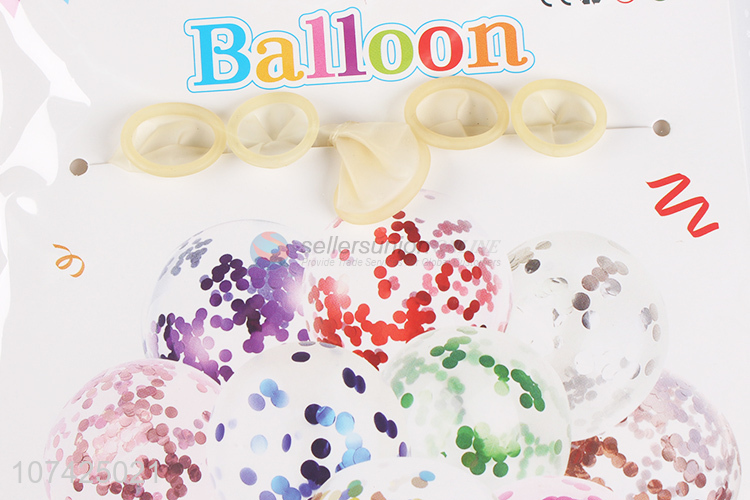 Hot selling transparent sequin balloon wedding party balloon set