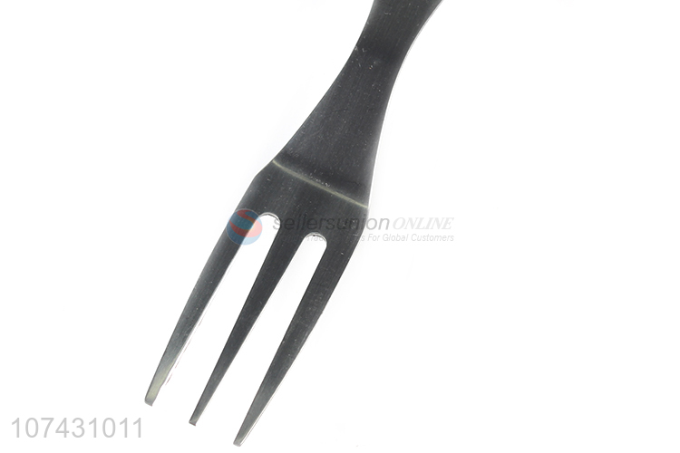 Contracted Design Dinnerware Stainless Steel Fork With Bamboo Handle