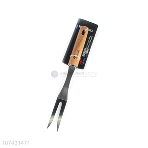 Cheap And Good Quality Stainless Steel Fork With Bamboo Handle