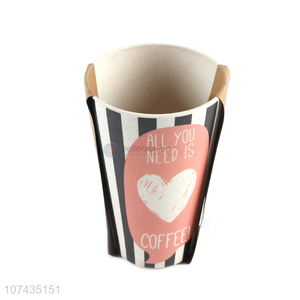Custom Bamboo Fiber Water Cup Fashion Coffee Mug