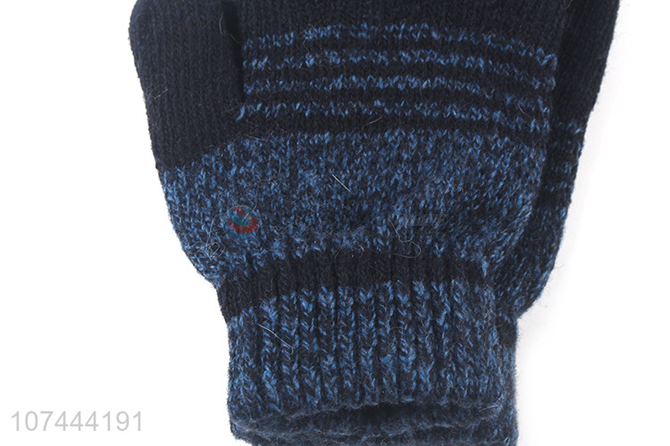 Wholesale Five Finger Glove Winter Warm Knitted Gloves
