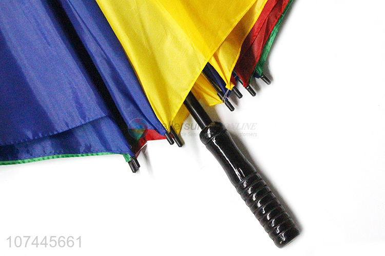Portable Colorful Windproof Straight Umbrella Rain Umbrella