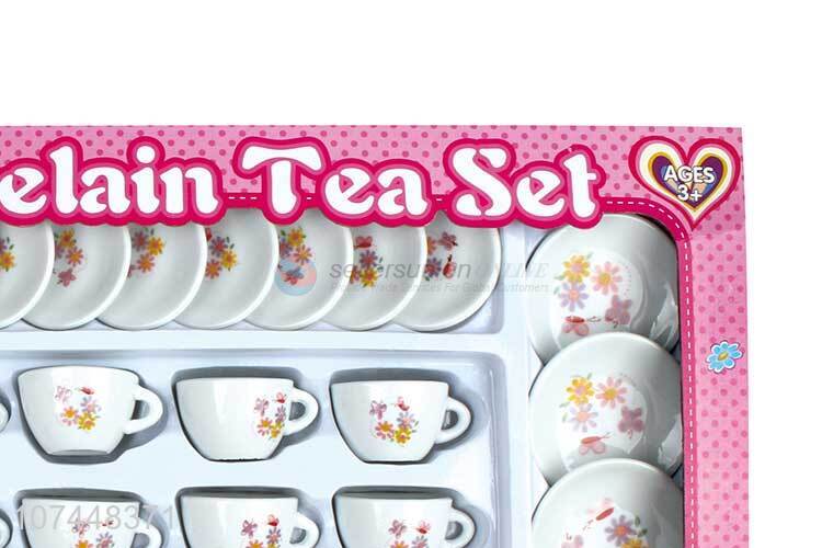 Most popular porcelain tea set toy drinkware play for kids
