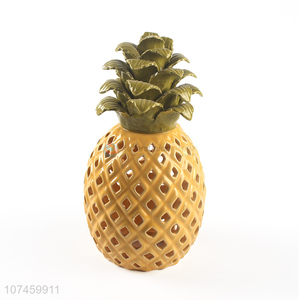 New Design Imitation Pineapple Ceramic Decoration Crafts