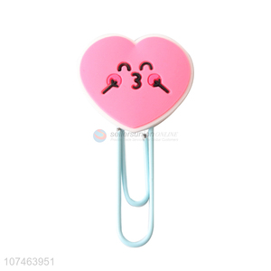 Wholesale pink creative metal paper clip set