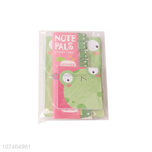 Hot sale kawaii cartoon frog sticky notes post-it note book