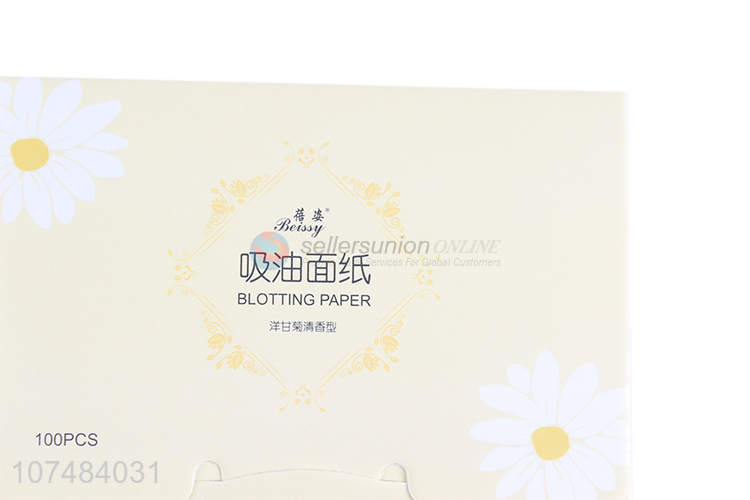 Hot sale 100pcs oil blotting paper facial tissue paper oil blotting sheets