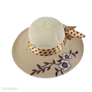 Wholesale Summer Sunshade Ladies Fashion Polyester Knitted Hat