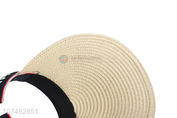 Good Factory Price Empty Top Beach Hat Summer Paper Straw Hat